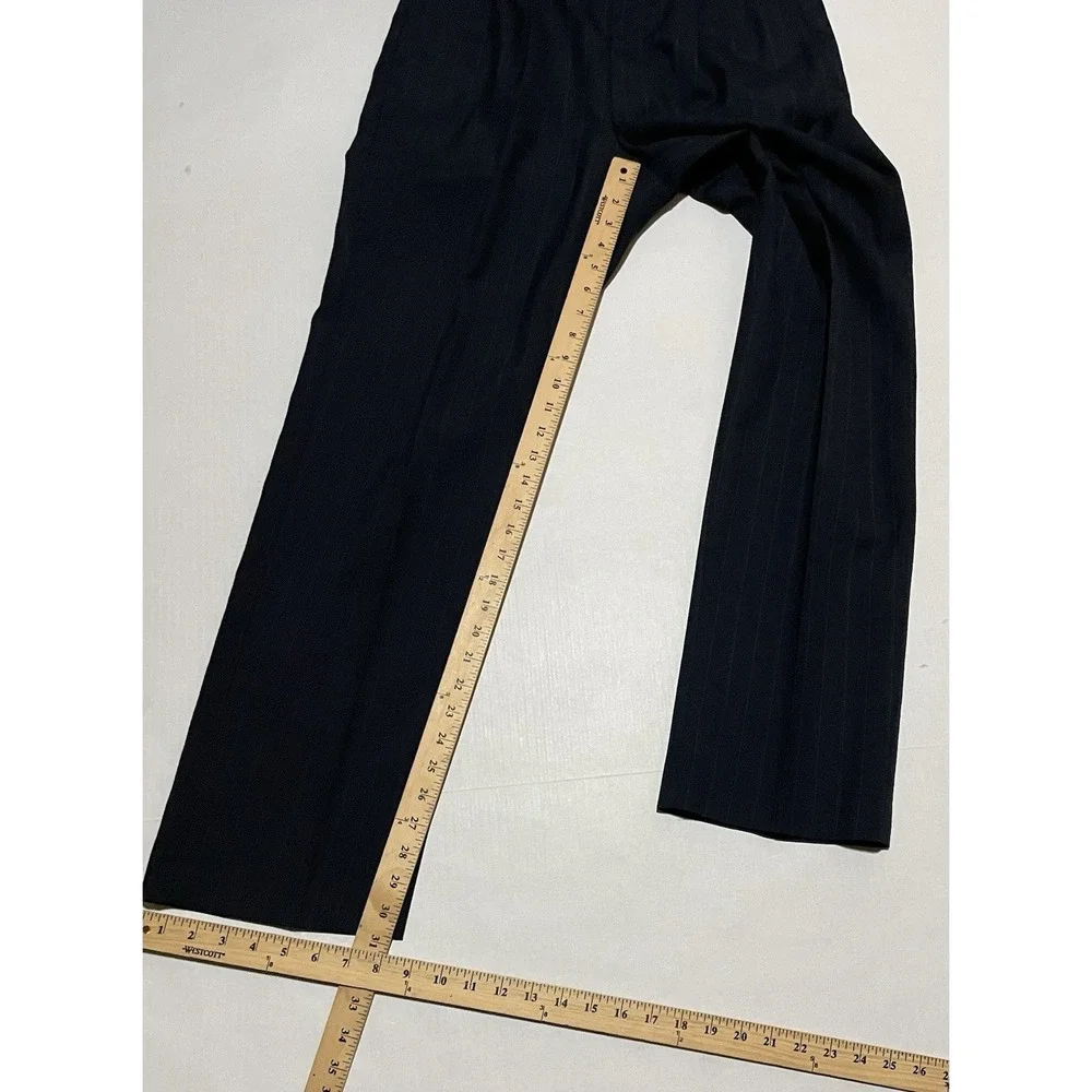 John Weitz‎ 2 Piece Mens Size 40R Blazer Pinstripe Navy Suit 32 X 31 Pants Wool